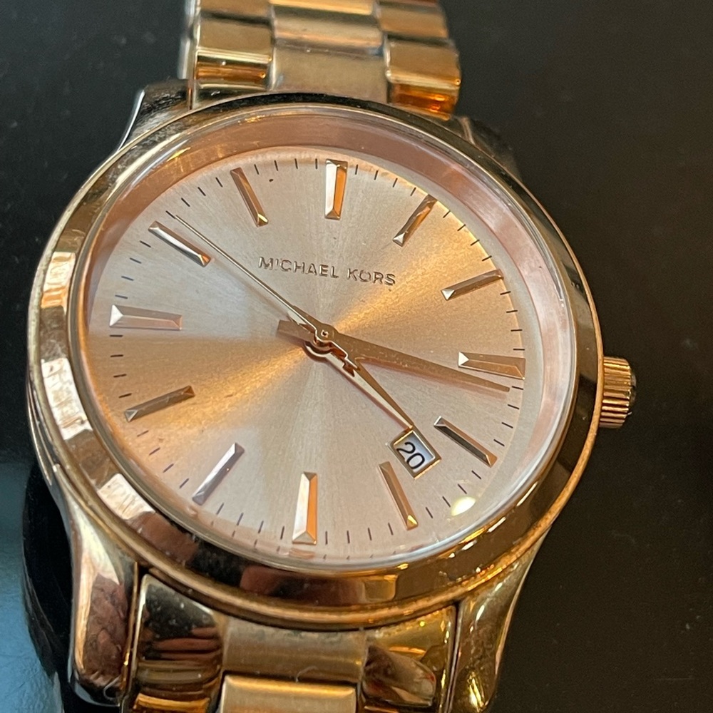 Copper Tone MICHAEL KORS WATCH | Rolex Style M- L wrist | Firm $ - Picture 7 of 10
